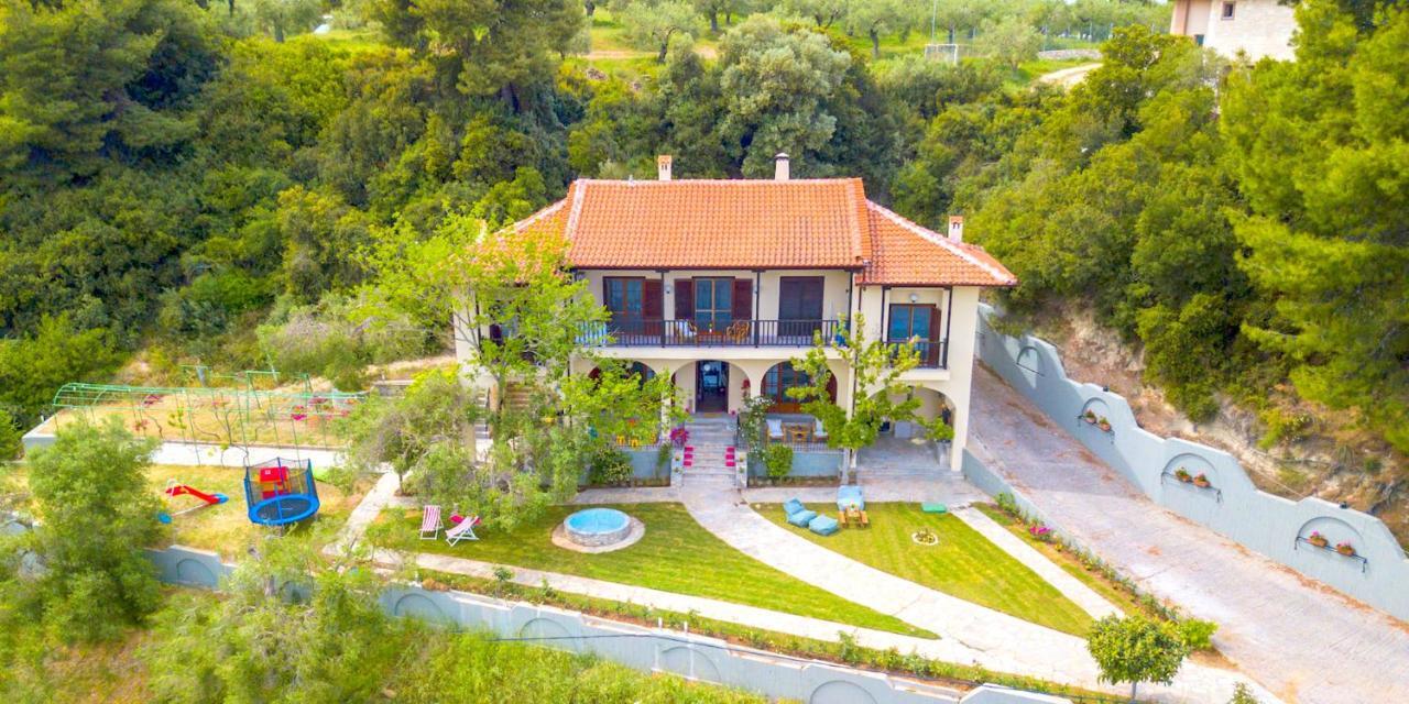 Willow Sea View Villa, Kriopigi Bagian luar foto